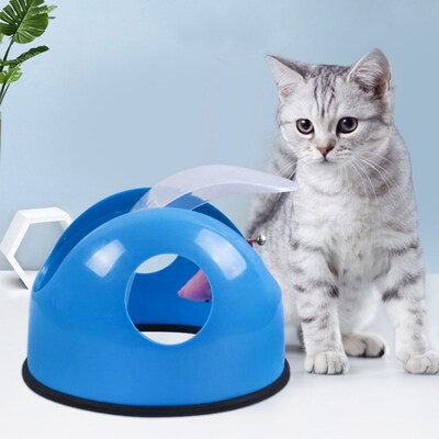 

Pet Interactive Rotated Toy Catching Mouse Scratch Resistant Cat Puzzle Playing Turntable Cat Accessories