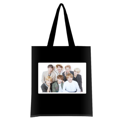 

CAR-TOBBY BTS Kpop Love Yourself Canvas Shoulder School Womens Fashion Handbag Bag Gift