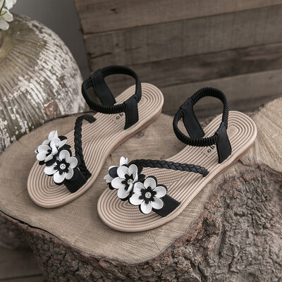 

"Live welfare" fairy wind sandals women 2019 summer new womens shoes Joker beach shoes flat gladiator sandals