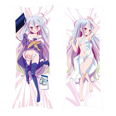 

No Game No Life Throw Pillowcase 150cm x 50cm No Game No Life Shiro Body Pillowcase with Double-sided Pattern for Home Decor