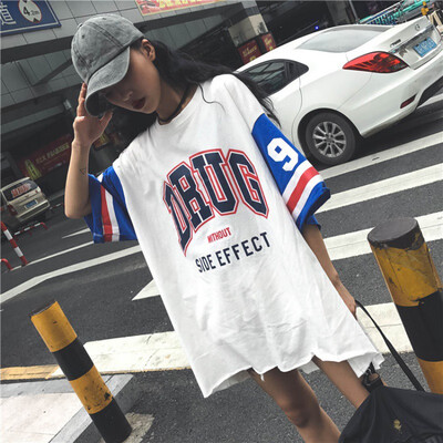 

Summer Letter Print Women T-Shirt Short Sleeve Casual Simple Top Hip Hop Plus Size Women Clothing