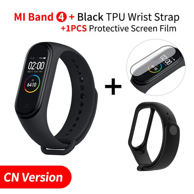 

2019 Original Xiaomi Mi Band 4 band3 Smart Color Screen Bracelet Heart Rate Fitness 135mAh Bluetooth50 50M Swimming Waterproof
