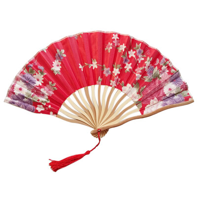 

Siaonvr Chinese Style Hand Held Fan Bamboo Paper Folding Fan Party Wedding Decor