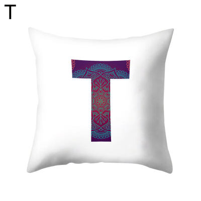 

Simple English Letter Square Pillow Case Cushion Cover Sofa Bed Car Office Decor