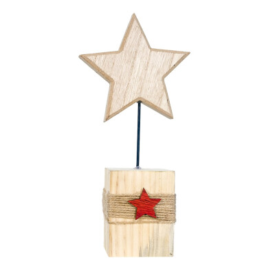 

Gobestart Wooden Mini Christmas Tree Desktop Ornaments Merry Christmas Party Decor