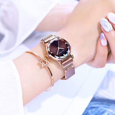 

2019 new watches female students Korean version of simple fashion waterproof ladies watches Shi Ying watches ins wind