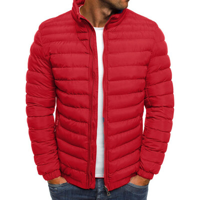 

Toponeto Mens Autumn Winter Zipper Warm Down Jacket Packable Light Top Quality Coat