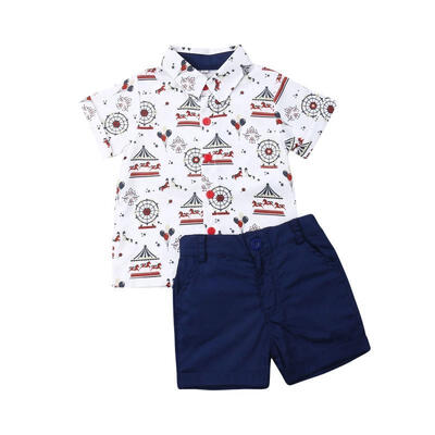 

Toddler Newborn Kids Baby Boys Clothes T-shirt TopsShorts Pants Outfits Set