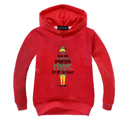 

Yeleo Trosetry Kids Merry Christmas Santa Claus Hoodie Xmas Tree Pullover Sweater