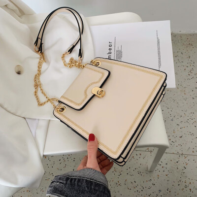 

Mori is a simple bag a new 2019chic single shoulder oblique satchel chic chain bag a womens bag a small bag of texture a smal