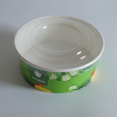 

HOUHILL double coated paper bowl 600 sets Color bowl Packing bowl Salad bowl 10068