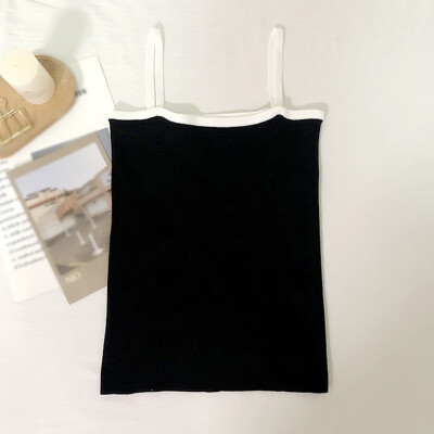 

Women Fashion Concise All-match Sexy Slim Fit Solid Color Personality Camisole Top