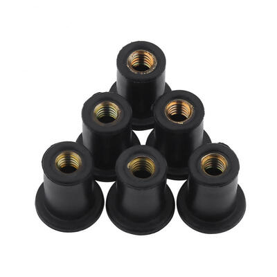

Greensen 6pc M4 Durable Rubber Well Nuts Windshield Bolts for Motorcycles Kayak Canoe Boats