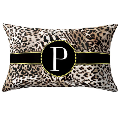 

Toponeto English Alphabet Pillow Print Cushion Flower Pillowcase Cover Room Decoration