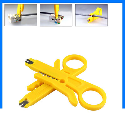 

〖Follure〗2pcs RJ45 Cat5 Punch Down Tool Network UTP LAN Cable Wire Cutter Stripper Tool