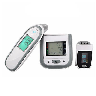 

3pcs Pulse Oximeters Blood Pressure Meter Thermometers Household Device