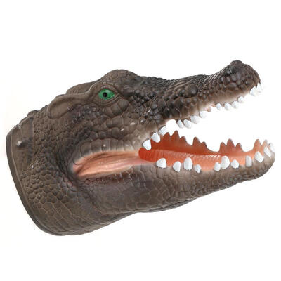 

Soft Vinyl PVC Simulation Animal Head Hand Puppet Toys Storytelling Props