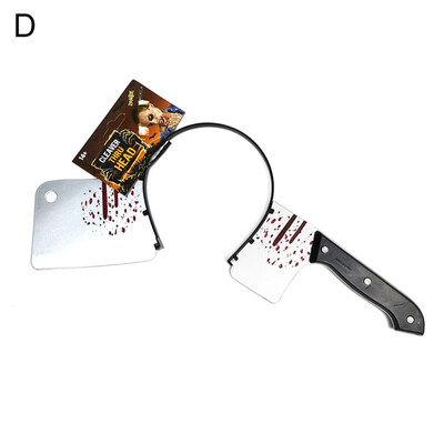 

Plastic Through Head Fake Knife Syringe Scissors Halloween Decoration Props