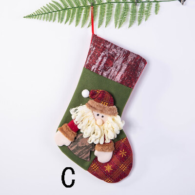 

Siaonvr Christmas Stockings Mini Socks Santa Candy Gift Bag Christmas Tree Decorations