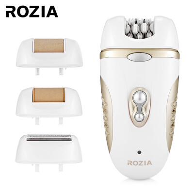 

ROZIA HB6007 4-in-1 Epilator Women Shaver Electric Lady Callus Remover