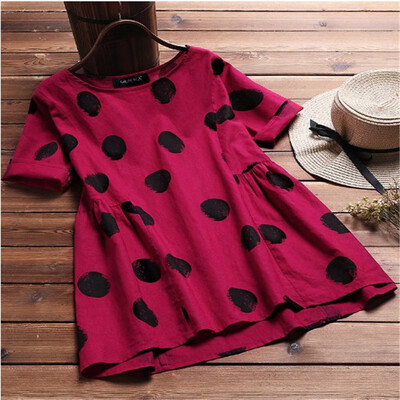 

Starmoon Womens Plus Size Summer O Neck Blouses Loose Baggy Tops Tunic T Shirts