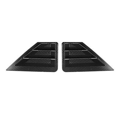 

Rear Window Louvers Car Rear Window Blinds Side Tuyere Shutter Cover Trim 2pcs for Toyota C-HR 2016-19 Carbon Fiber Style