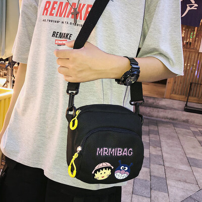 

Ugly Meng Pack Canvas Pack Canvas Pack Girl Slant Pack Student Xiaobao Girl Harbour Wind Japanese Girls One Shoulder Pack Ins Tide