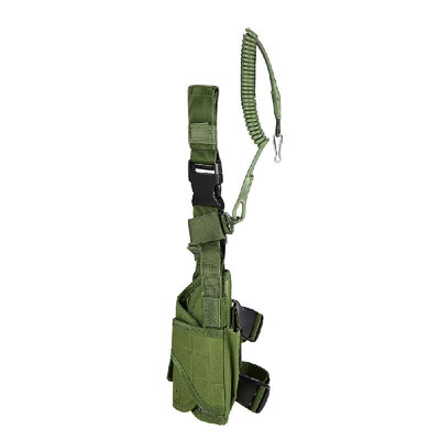

Outdoor Hunting Tactical Puttee Thigh Leg Pistol Gun Holster Pouch Wrap-around Army Green