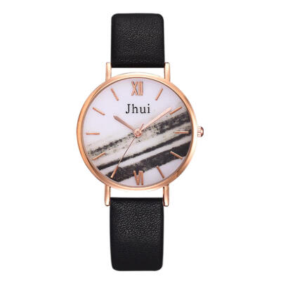 

Woman Watch Simple Dark Green Water Color Dial Leather Strap Ladies Jewelry Top Brand Fashion Casual Wristwatch Montre Femme