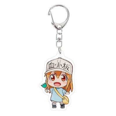 

Fat Bear Anime Cells at Work Cute Acrylic Keychain Phone Strap Charm