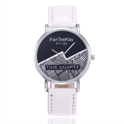 

New fashion ladies belt watch irregular two-color