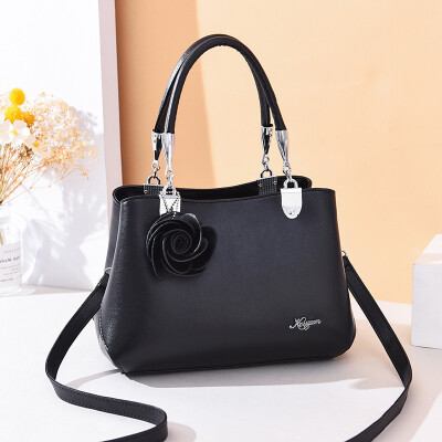 

New temperament casual flower handbags wild basic flower flower shoulder bag shoulder bag mother bag