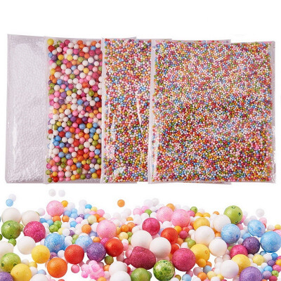 

PH PANDAHALL 4 Packs Mixed Color Foam Beads Balls Slime Beads Set For Slime Making Art DIY Craft