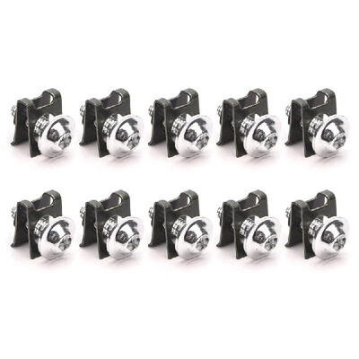 

10Pcs Motorcycle M6 6mm Fairing Bolts Kit Spire Speed Fastener Clip Screw Nut