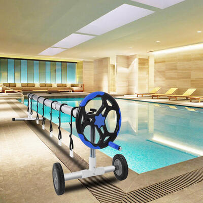 

Pool Cover Reel Set Stainless Steel In Ground Swimming Pool Cover Reel Set Up To 185