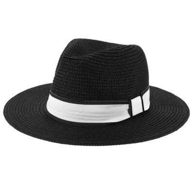 

Women Paper Straw Elegant Sun Hat Summer Floppy Wide-Brim Beach Hat