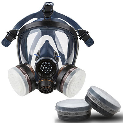 

STRONGST-S100-3 Gas Mask Respirator Dual Filter Full Face Mask for Painting Spraying Silica Gel Mask