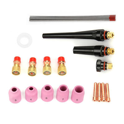 

Greensen 21pcsset WP 17 18 26 Series TIG Welding Torch Consumables Accessories