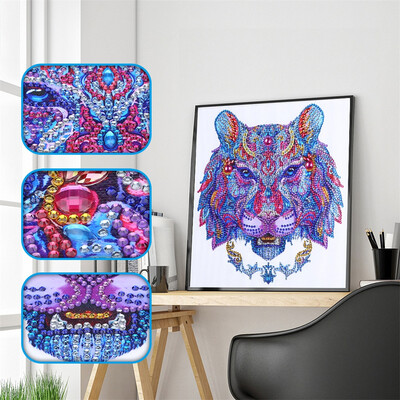 

Siaonvr Special Shaped Diamond Painting DIY 5D Partial Drill Cross Stitch Kits Crystal R