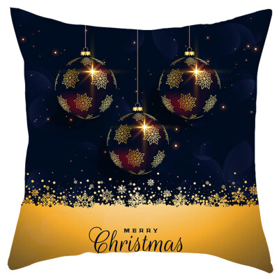 

Siaonvr Merry Christmas Short Plush Pillowcase Sofa Pad Set Home Decoration 18x18 Inch