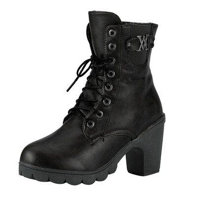 

Rose Womens Ladies Boots Vintage Leather Ankle Short Cowboy Motorcycle Boots Shoes