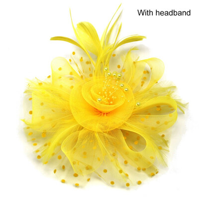 

New Hot Bridal Net Feather Hats Birdcage Net Wedding Headband Hats Bridal Fascinator Face Party Wedding Hair Accessories
