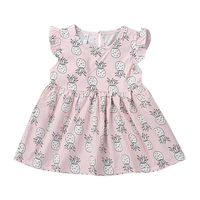 

Kids Dress Summer Fly Sleeve Sundress Pattern Baby Girls Dresses Fashion Children Clothes Christmas Gifts