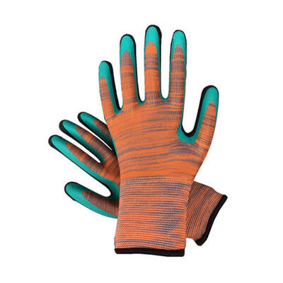 

13-Pin 25cm Latex Foam Comfortable Non-Slip Wear-Resistant Soft Garden Gloves Labor Work Gloves For Adults 1 Pair