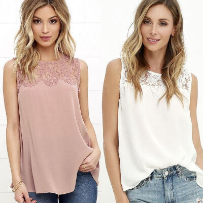 

Fashion Summer Women Lace Vest Top Sleeveless Casual Tank Blouse Tops T-Shirt