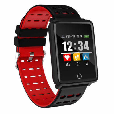 

Fitness Tracker Waterproof Smart Bracelet With Color Screen Heart Rate Blood Pressure Blood Oxygen Monitor Call Reminder