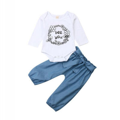

Newborn Kids Baby Girl Floral Clothes Bodysuiut Romper Jumpsuit Pants Outfit Set