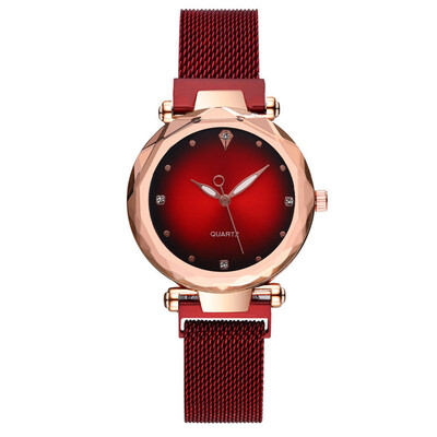 

RM Fashion Quartz Watch Women Stainless Steel Watchband Wristwatch Gift for Female