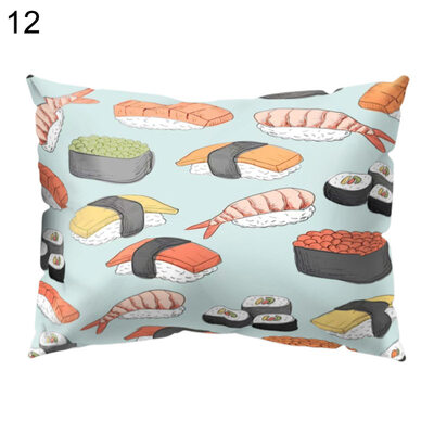 

Flower Seashell Sushi Pillow Case Cushion Cover Sofa Bed Car Cafe Office Decor