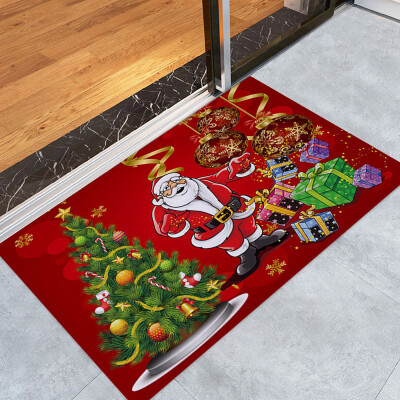 

Gobestart Merry Christmas Welcome Doormats Indoor Home Carpets Decor 40x60CM